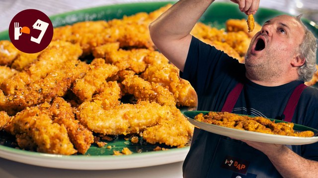 Lágrimas de pollo jugosas y crujientes