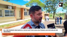 El 4 de marzo iniciará el ciclo lectivo 2024 en todas las escuelas de Misione