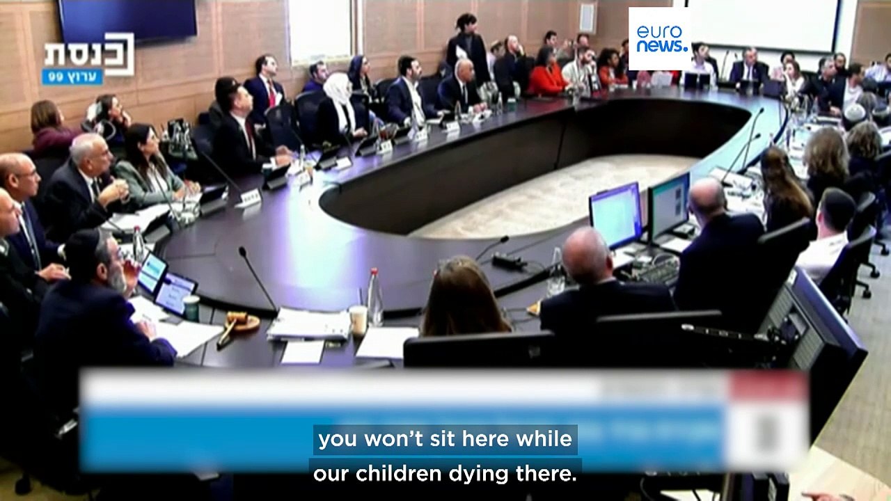 Relatives of Gaza hostages storm Knesset meeting to demand action