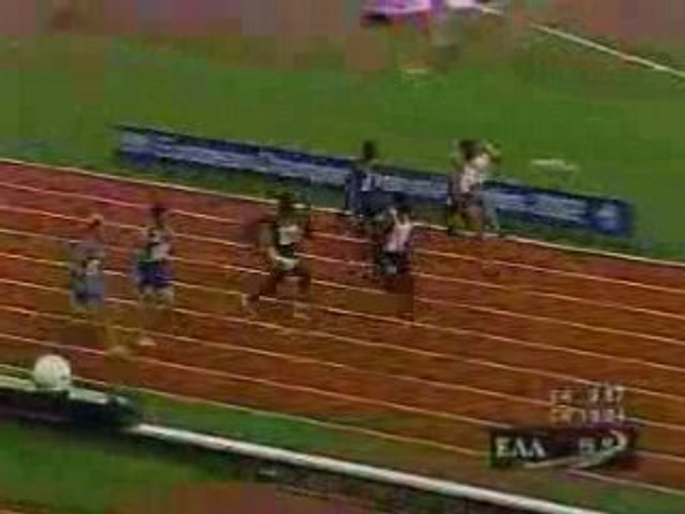 Athlé sprint 100m Dwain Chambers 9"96