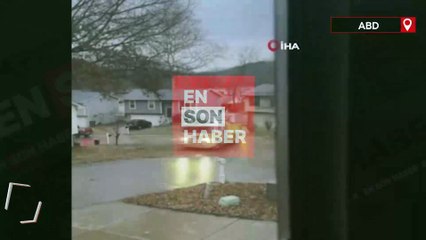 ABD'de itfaiye aracı buz tutan yolda kaydı