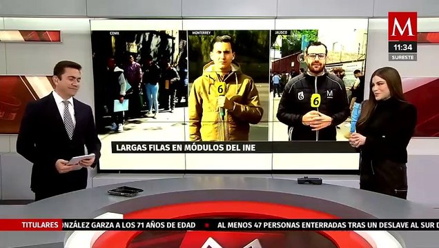 Largas filas en módulos del INE en el último día para tramitar la credencial de elector