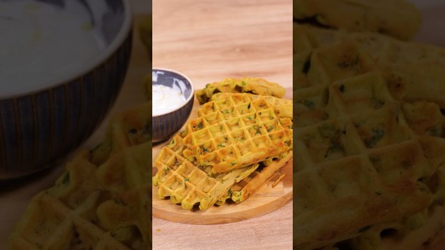 Des gaufres salées aux lentilles corail