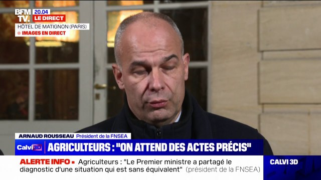 Arnaud Rousseau, président de la FNSEA, sur la colère des agriculteurs: Cette Europe on y tient, mais on a besoin de la remettre en question