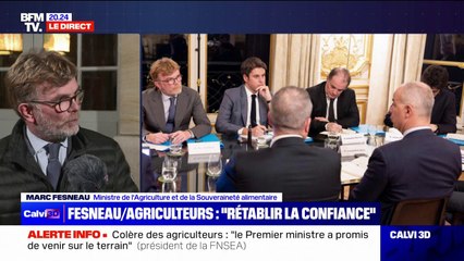 Marc Fesneau, ministre de l'Agriculture, assure que le gouvernement apportera des réponses aux agriculteurs "dans les prochains jours"