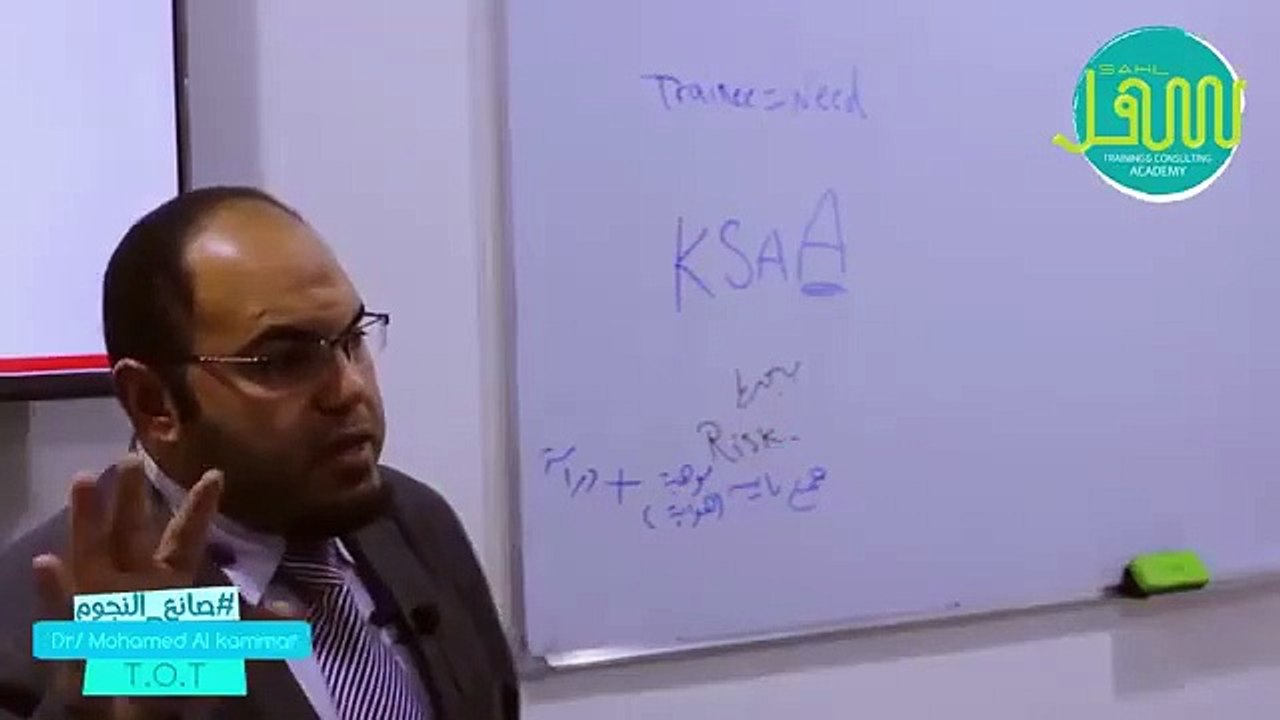 اهم قوانين التدريب من برنامج اعداد المدربين TOT دكتور محمد الكمار