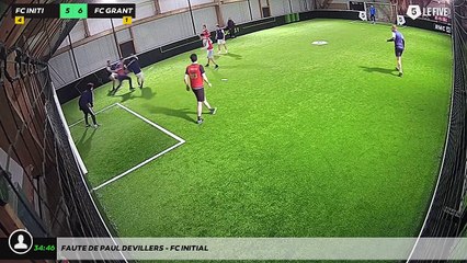 Faute de Paul DEVILLERS - FC INITIAL