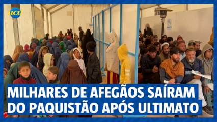 Download Video: Milhares de afegãos saíram do Paquistão após ultimato