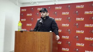 Buccaneers' Baker Mayfield Speaks After Playoff Loss to Detroit Lions
