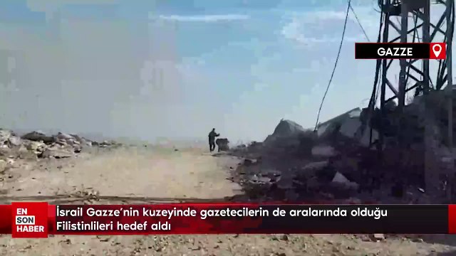 İsrail Gazze'nin kuzeyinde gazetecilerin de aralarında olduğu Filistinlileri hedef aldı