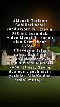 Allah sizin dualarınızı kabul etmez, Şeyhe dua edin, şeyh sizin yerinize Allah'a dua etsin