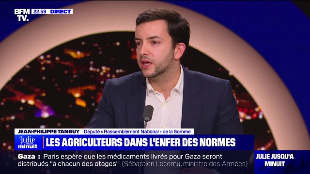 Mobilisation des agriculteurs: L'Union européenne a appliqué des dogmes qui se sont effondrés , pour Jean-Philippe Tanguy (RN)