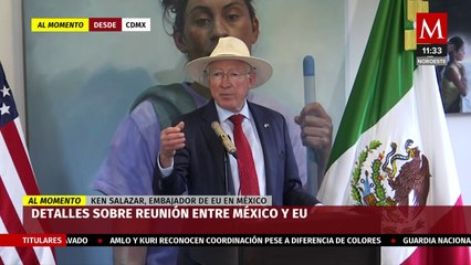 Ken Salazar habla de la reunión sobre crisis migratoria entre México y Estados Unidos