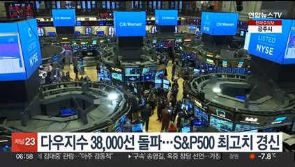 Download Video: 다우지수 38,000선 돌파…S&P500 사상 최고치 또 경신