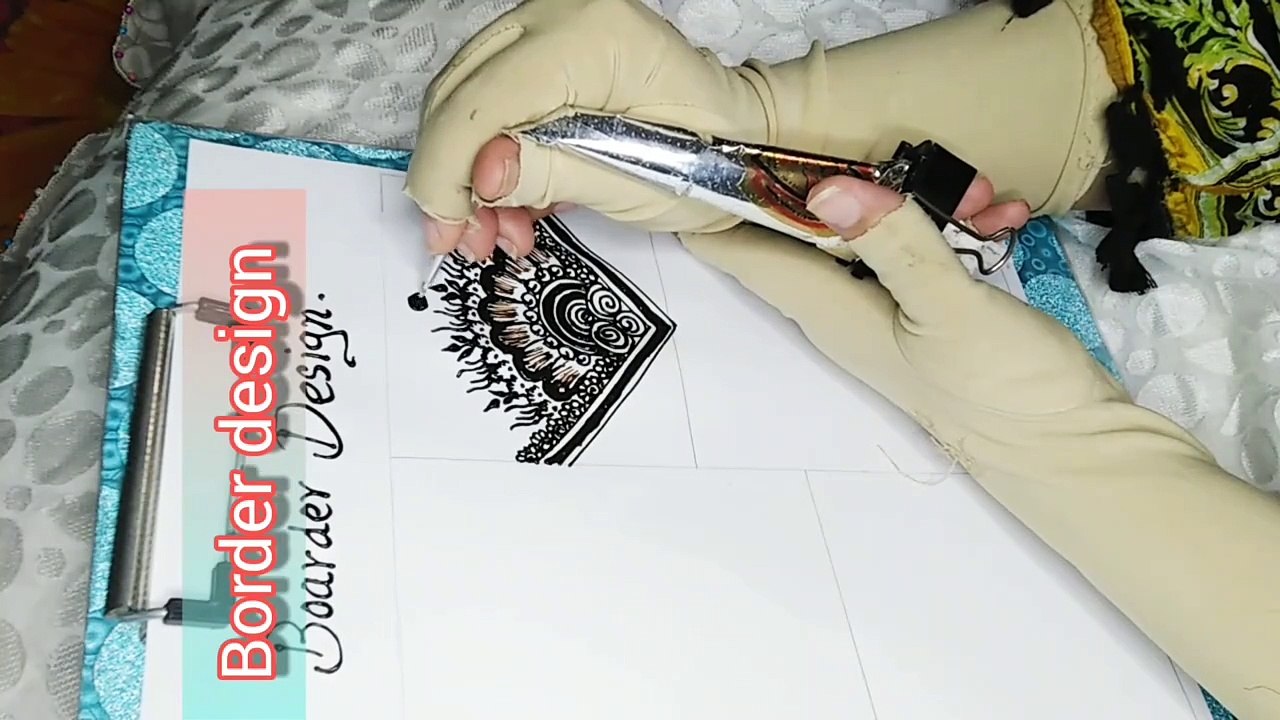 kashis mehndi class 11 | how to draw border mehndi design