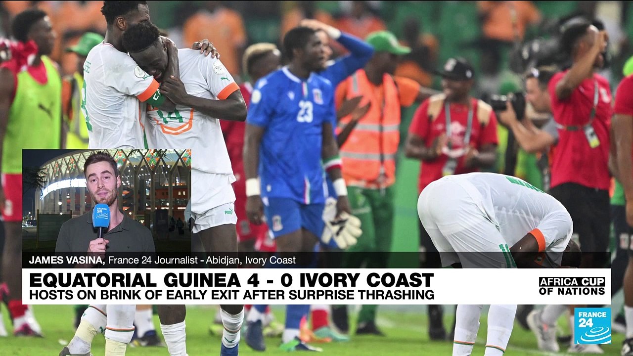 AFCON 2024: Hosts Ivory Coast on brink of early exit after shock Equatorial Guinea thrashing