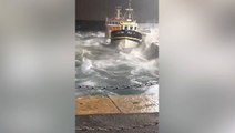 Rough sea rocks boats in Dun Laoghaire harbour as Storm Isha brings ‘terrible conditions’