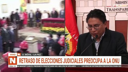 Conferencia de prensa del ministro de Justicia Iván Lima