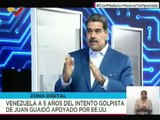 Pdte. Nicolás Maduro resalta intento golpista de Juan Guaidó apoyado por EE.UU.
