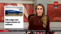 FAA pide realizar controles sobre más aviones Boeing 737 tras incidente del MAX 9