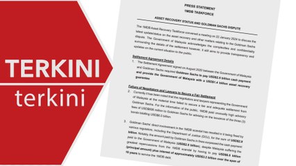 [TERKINI] 1MDB: Kerajaan Malaysia pertimbang prosiding ke atas bank asing