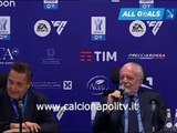 Napoli-Inter 0-1 22/1/24 conferenza stampa Aurelio De Laurentiis