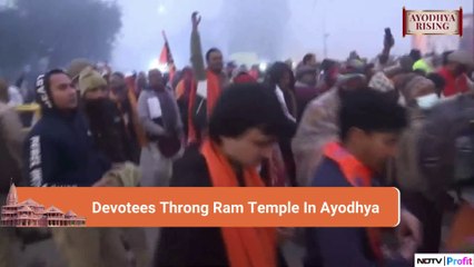 Devotees Arrive At Ram Temple In Large Numbers | NDTV Profit