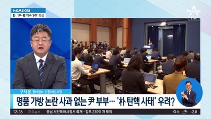 ‘명품 가방 논란’ 尹 부부…‘朴 탄핵 사태’ 우려?