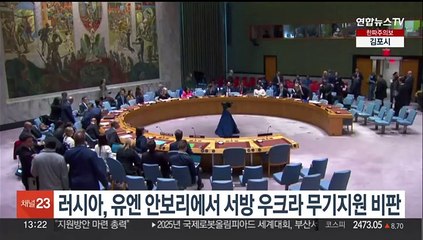러시아, 유엔 안보리서 서방 우크라 무기지원 비판