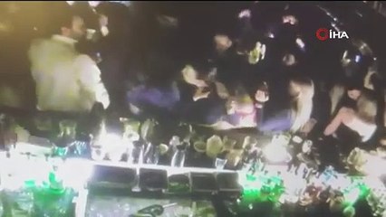 Ünlü iş kadınına gece kulübünde saldırı anı kamerada