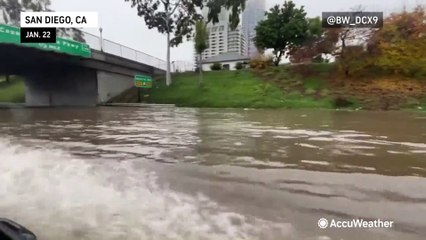 Flooding wreaks havoc across San Diego on the rainiest January day in city history