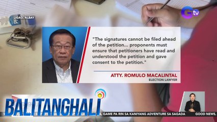 COMELEC, iginiit na sumusunod sila sa guidelines kaugnay sa pagtanggap ng signature sheets para sa People's Initiative | BT