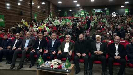 HÜDA PAR Genel Başkanı Yapıcıoğlu, Van'da partisinin aday tanıtım toplantısına katıldı: