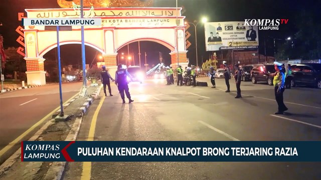 Puluhan Kendaraan Knalpot Brong Terjaring Razia