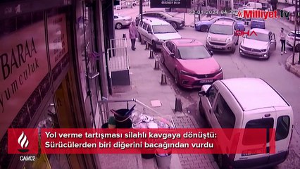 Yol verme tartışması silahlı kavgaya dönüştü! 1 kişi yaralandı