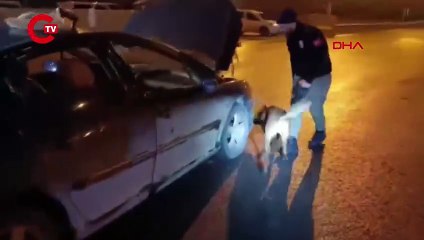 Otomobildeki baklava kutularından 'uyuşturucu' çıktı