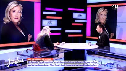 La comédienne belge Yolande Moreau virulente contre Marine Le Pen : "C'est affligeant ce qui se passe en France, ce tapis rouge fait au RN !"