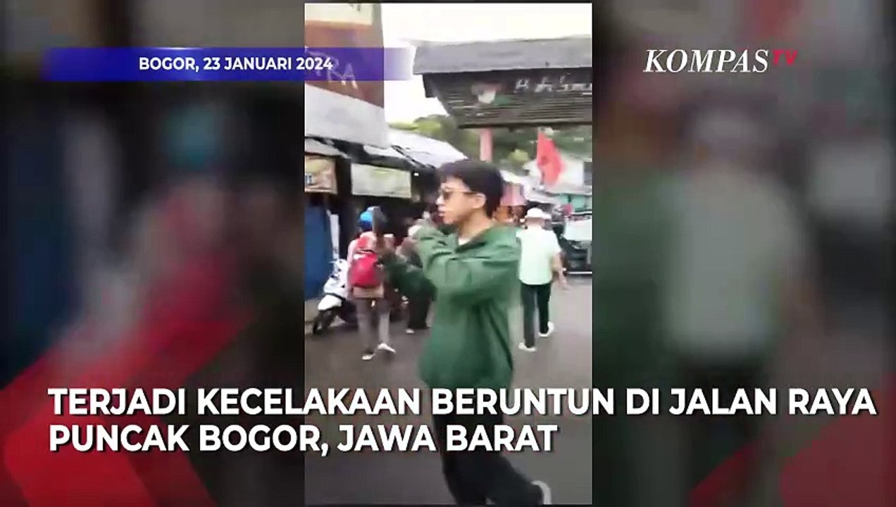 Kecelakaan Beruntun di Puncak Bogor, Libatkan T...