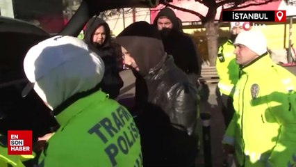 Kadıköy'de ışık ihlali yapan şahıs ekiplere direndi