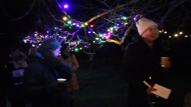 Martyn Babb filmed by George Ody leading Carhampton's annual wassail for the last time.