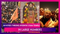 Ram Mandir: Devotees Throng Ayodhya’s Ram Temple In Large Numbers As Doors Open For Public Darshand