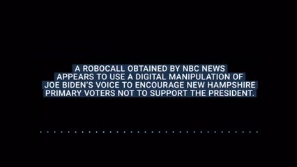 Probe into fake Biden robocall which told voters to skip New Hampshire primary election