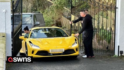 Multi-millionaire's wife causes £50k damage to new Ferrari after it gets stuck in electric gates
