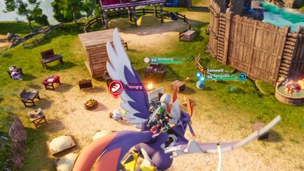 Unsere Basis in Palworld: Hier lässt der Tester seine Tiere für sich arbeiten