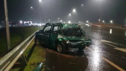 Download Video: Parati fica destruída em acidente com caminhão no Trevo Cataratas