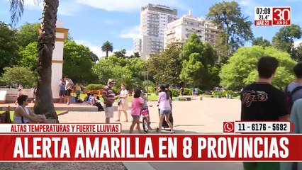 Скачать видео: Alerta amarilla por altas temperaturas y fuertes lluvias: ¿a qué provincias afecta?