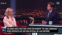 Yolanda Díaz dice que vivir en Madrid es una condena pero disfruta de un piso oficial de 443 metros