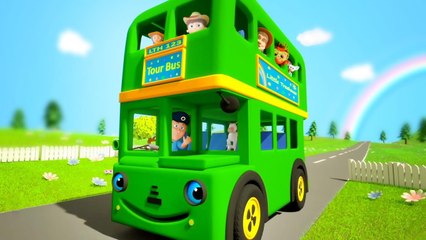 Wheels On The Bus, Fun Vehicle Song and Preschool Rhyme For Kids