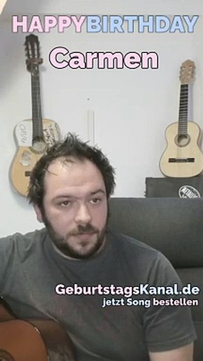 Happy Birthday, Carmen! Geburtstagsgrüße an Carmen