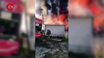 Beykoz'da korkutan yangın!